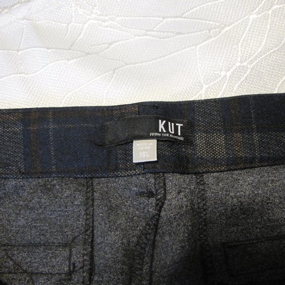Kut From the Kloth 16L Plaid Straight Leg Pant - Picture 3 of 4